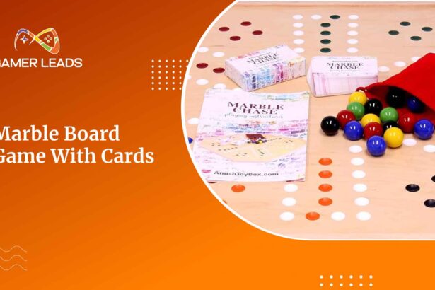 Marble Board Game With Cards