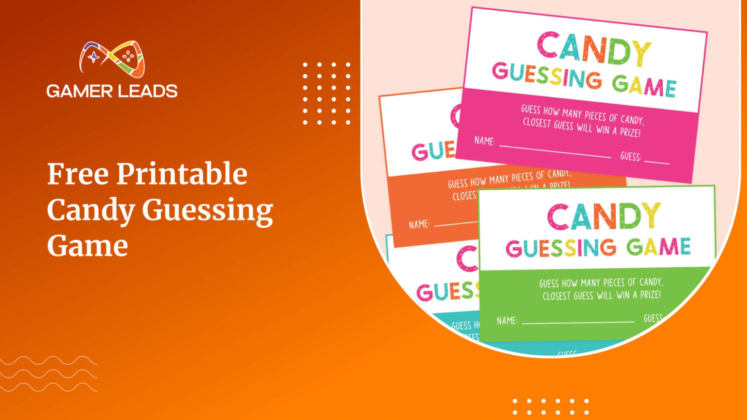 Free Printable Candy Guessing Game