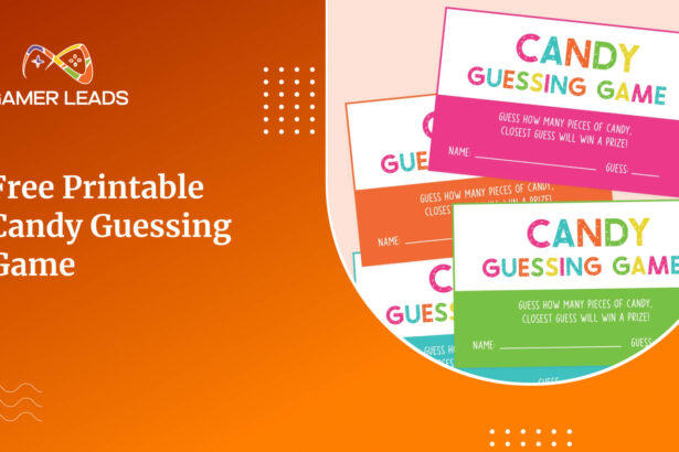 Free Printable Candy Guessing Game