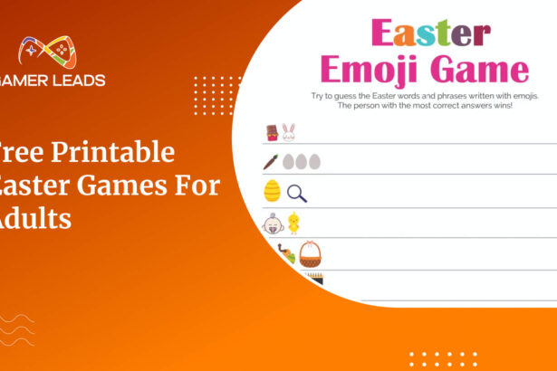 Free Printable Easter Games For Adults