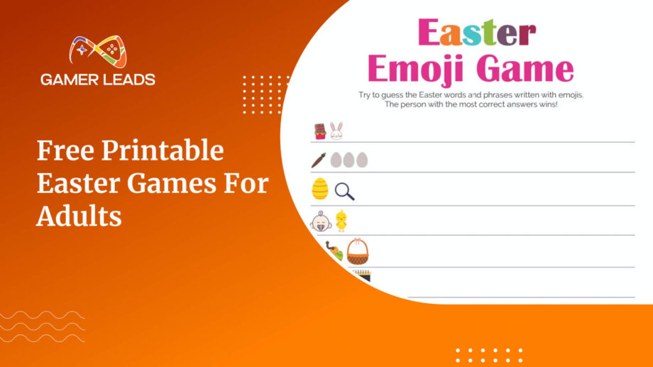 Free Printable Easter Games For Adults