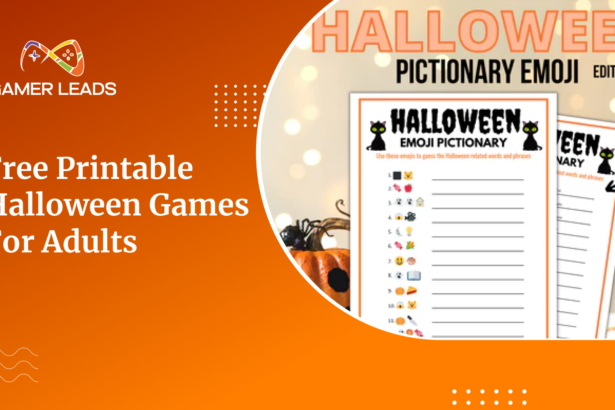 Free Printable Halloween Games for Adults