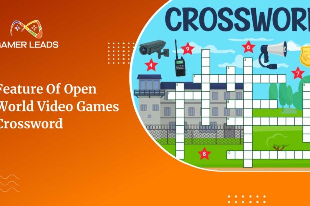 Open World Video Games Crossword